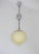Cream Art Deco Glass Lamp, 1940s For Sale - Image 8 of 8