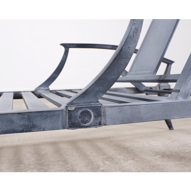 Pair of Neoclassical Greco-Roman Klismos Chaise Lounges For Sale - Image 9 of 18