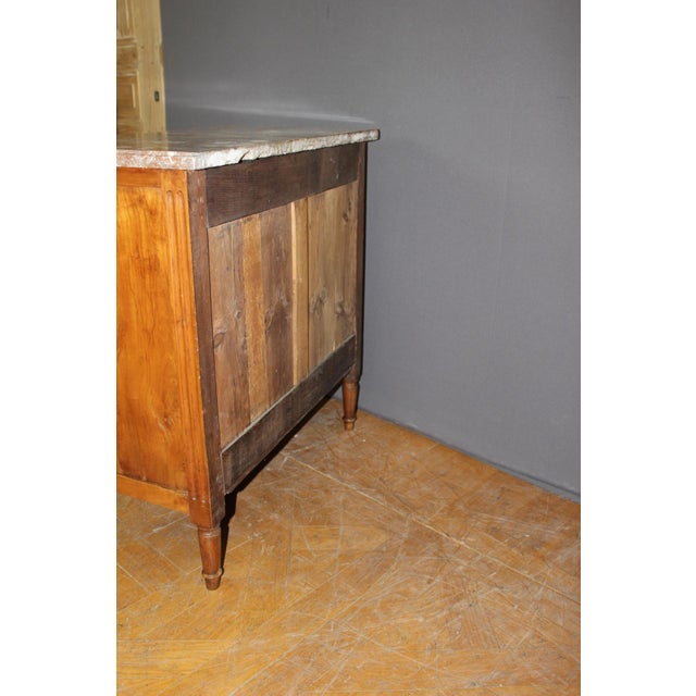 Small Louis XVI Style Chest of Drawers in Cherry Wood, 1700s For Sale - Image 14 of 16
