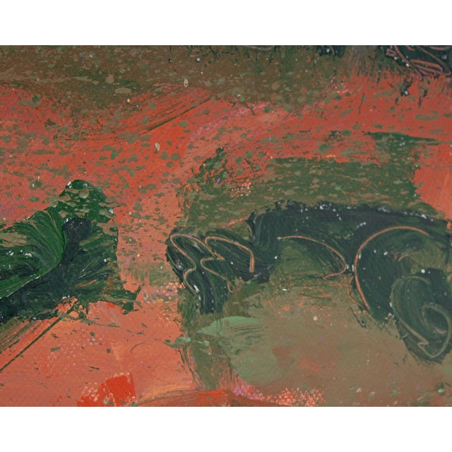 Abstract 1980s Abstract Acrylic Landscape Painting by Harry Hilson For Sale - Image 3 of 6