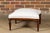 French Turn of the Century Ottoman with Giltwood Rosettes and Upholstery, 1900s For Sale - Image 9 of 12
