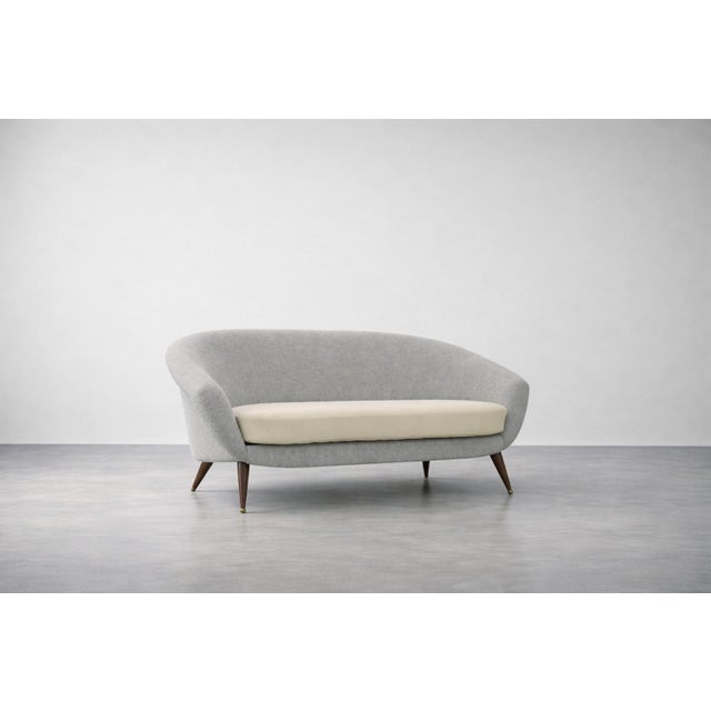Wood Mid-Century Modern Swedish Tellus Sofa by Folke Jansson for Sm Wincrantz, 1950s For Sale - Image 7 of 18