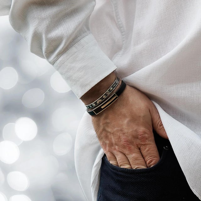 Sterling Silver Spiritual Symbols Cuff Bracelet ; this bracelet apart are the numerous spiritual symbols meticulously...