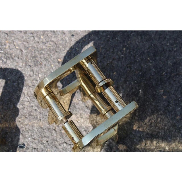 Solid Brass Letter R Handles, 1970s, Set of 2 For Sale - Image 6 of 12