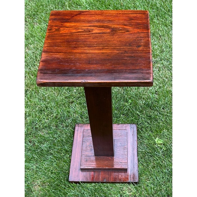 American Antique, Stickley/Mission Style, Mahogany Plant Stand/Pedestal Side Table, Circa 1800’s, Arts and Crafts For Sale - Image 3 of 8