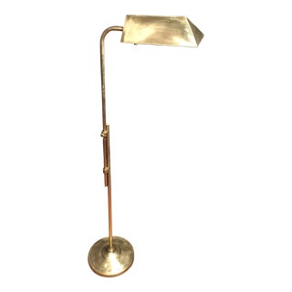 1910s Industrial Pharmacy Floor Lamp With Adjustable Neck For Sale