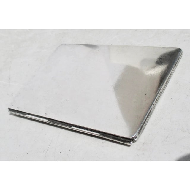 American Sterling Silver Traveling Photo Frames 2 Panel Circa 1910 For Sale - Image 3 of 8