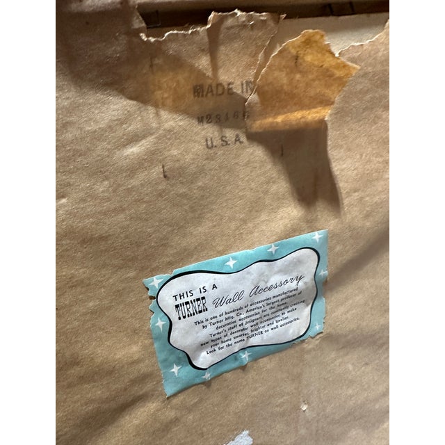 Wood 1970s Large Seascape Ocean Print in Gold Frame For Sale - Image 7 of 8