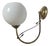 Vintage Art Deco Wall Lamp, Poland, 1950s For Sale