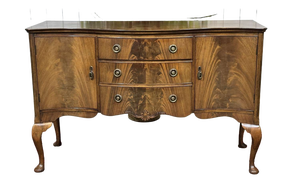 English Chippendale Mahogany Sideboard, 1930s