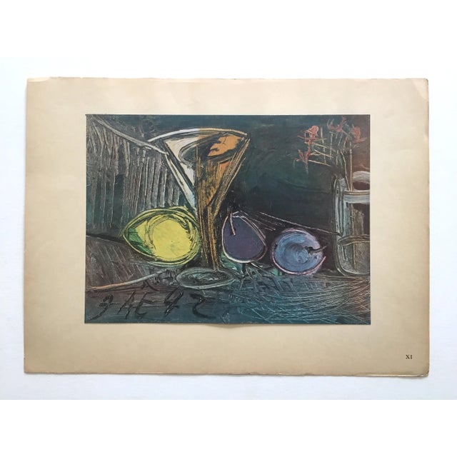 1940s Pablo Picasso Vintage 1943 Limited Edition French Lithograph Print " Nature Morte " 1942 For Sale - Image 5 of 11