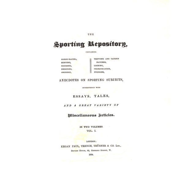 The Sporting Repository: Anecdotes on Sporting Subjects For Sale - Image 4 of 12
