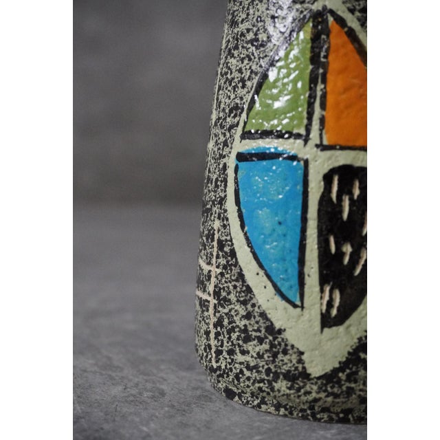 Mid-Century Modern Mid-Century Abstract Geometric Model 504-25 Vase from West German Ceramic, 1950s For Sale - Image 3 of 10