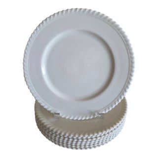 Set of Eight Lenox Gadroon Pattern Dinner Plates For Sale