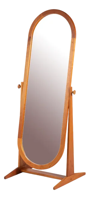 Cheval Floor Mirror by Pedersen & Hansen, Denmark, 1970s