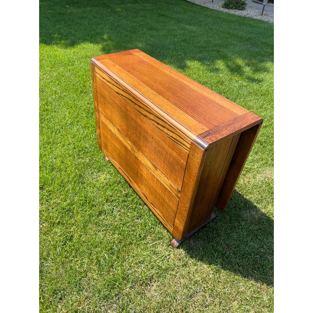 1900 - 1909 Early 20th Century Drop Leaf Art & Craft Table Folding For Sale - Image 5 of 6