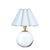 The Giorgio Mini Table Lamp provides a soft, inviting glow through its mist blue scalloped shade, making it a perfect...