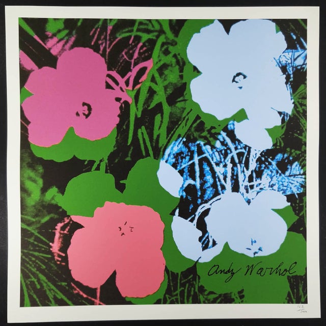 After Andy Warhol, Flowers, 1980s, Numbered Limited Edition Lithograph For Sale - Image 8 of 8