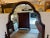 1940s Vintage Mahogany Standing Full Length Mirror With Drawer For Sale - Image 5 of 9