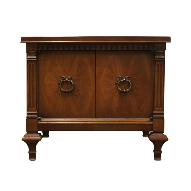 Wood Gordon's Fine Furniture Italian Neoclassical Tuscan Style 25" Accent Storage End Table For Sale - Image 7 of 10