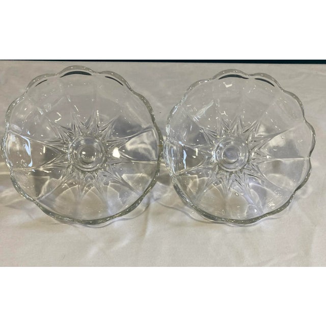 1960s Vintage Cut Glass Candle Guards, Set of 2 For Sale In Oklahoma City - Image 6 of 7