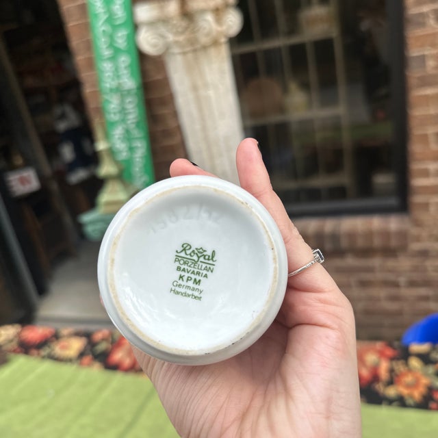 Ceramic 1970s Ceramic Small Vase With Hand Painted Details For Sale - Image 7 of 7