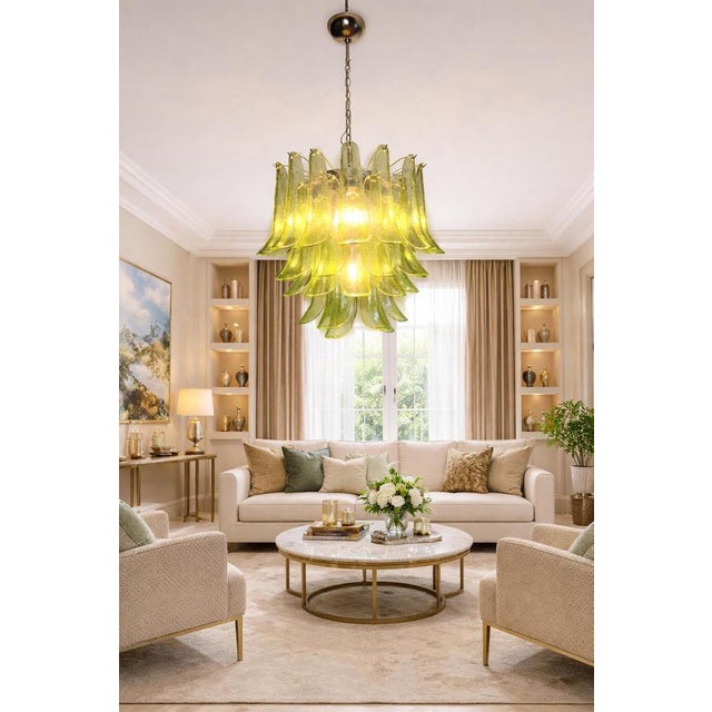 Vintage Italian Murano Chandelier, 1990 For Sale - Image 4 of 15