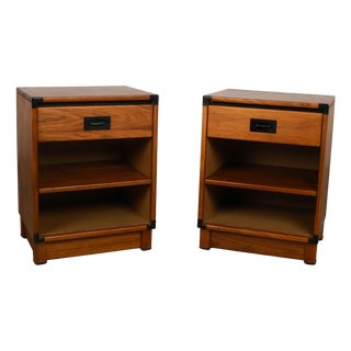 MidCentury Pair of Nightstands/Side Tables Drexel Modulus Collection For Sale