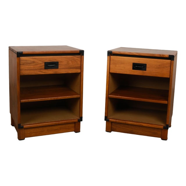 MidCentury Pair of Nightstands/Side Tables Drexel Modulus Collection For Sale