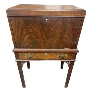 Chippendale Style Drop Cabinet For Sale