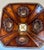 Bernard Collin Signed Handcrafted Pierced Copper Sunflower Table Lamp For Sale - Image 9 of 15