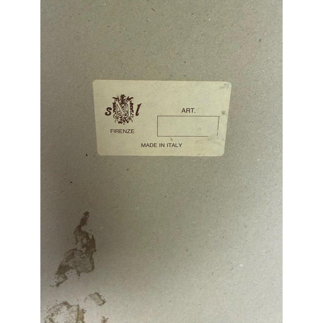 Silver 19th Century Italian Oval Mirror in Burnished Silver Leaf and Gold For Sale - Image 8 of 8