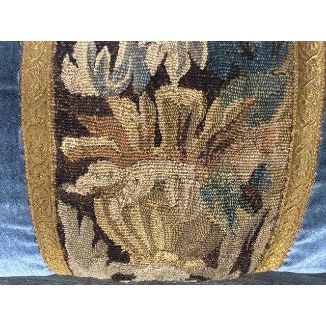 Pair of Pillows With 18th Century French Tapestry Panels by Melissa Levinson For Sale - Image 4 of 12