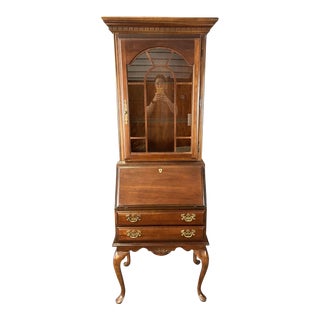 Late 20th Century American Drew Petite Secretary Desk With Optional Bookcase Top For Sale