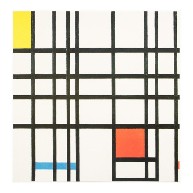 1991 After Piet Mondrian "Composition in Red, Yellow, Blue", Full-Color Parisian Print For Sale