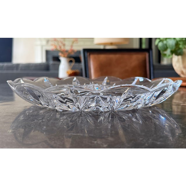 Late 20th Century Marquis by Waterford Three-Section Crystal Relish Serving Bowl For Sale - Image 5 of 10