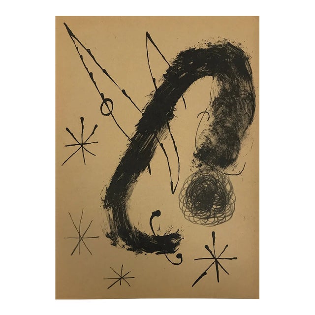 Joan Miro Lithograph Dm17151 Derriere Le Miroir 1965 For Sale