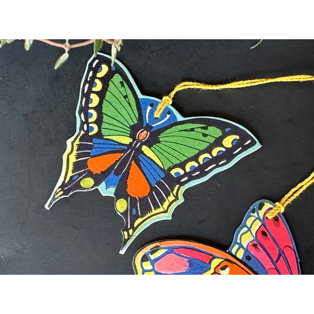 Vintage Bridge Tally Set Butterflies and Spider Web For Sale - Image 4 of 12