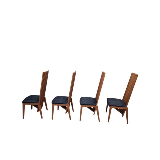 Vintage Italian Antonio Sibau "California" Side Chairs - 4 For Sale In Chicago - Image 6 of 11