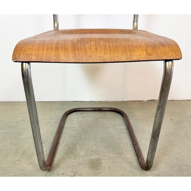 Brown Vintage Workshop Chair, 1960s For Sale - Image 8 of 18