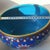 Metal Vintage Cloisonné Enamel Brush Washer – Scrolling Lotus & Vine Motif, Cobalt Blue Ground For Sale - Image 7 of 8
