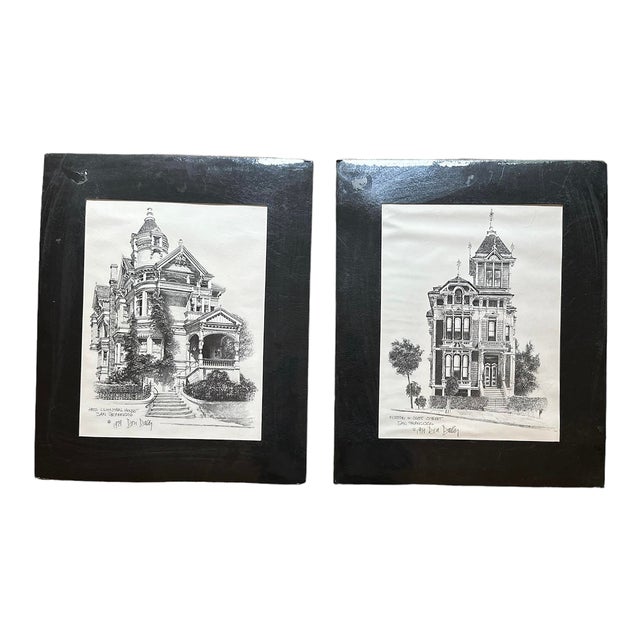 1979 Architectural San Francisco Lithograph Drawings by Don