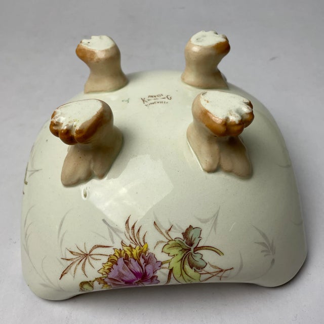 Cream Earthenware Bowl by Pavot for Luneville For Sale - Image 8 of 11