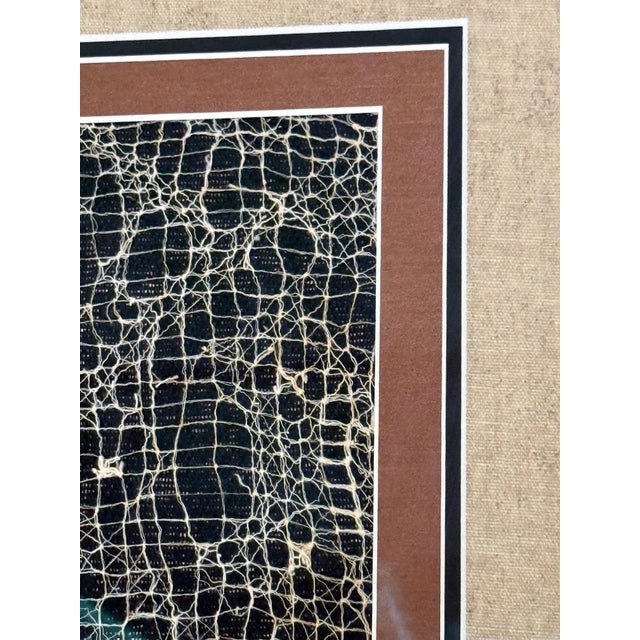 15th Century & Earlier Framed Pre-Columbian Gauze Textile Panel Chancay Culture For Sale - Image 5 of 8