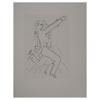 Jean Cocteau, The Ball of Count d'Orgel, The Dancing Couple, Original Engraving For Sale