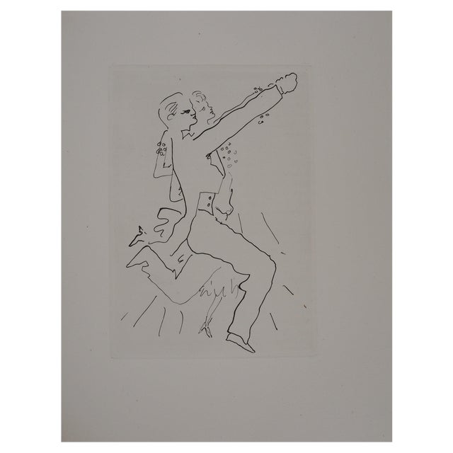Jean Cocteau, The Ball of Count d'Orgel, The Dancing Couple, Original Engraving For Sale