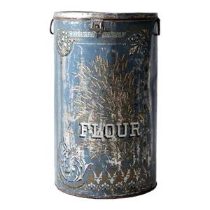 Antique Metal Flour Bin