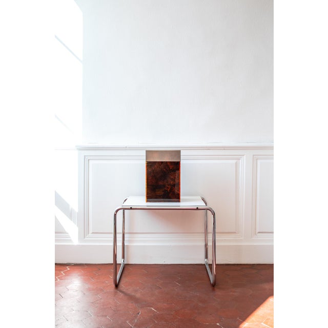 Graphic, luxurious, and extremely rare, this basket appears to be a piece from the Christian Dior Home collection,...