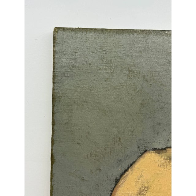 P Cement 1968 Figure Oil Painting 32 x 36 unframed