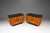 This striking set of two Brutalist sculptural end tables, crafted in Italy during the 1970s, captures the bold artistry of...